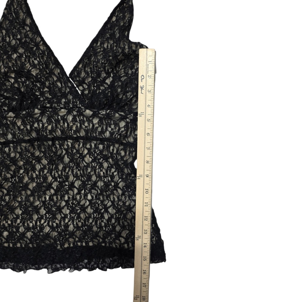 White House Black Market Black Lace Halter Top Women's Size S Romantic - Picture 3 of 6